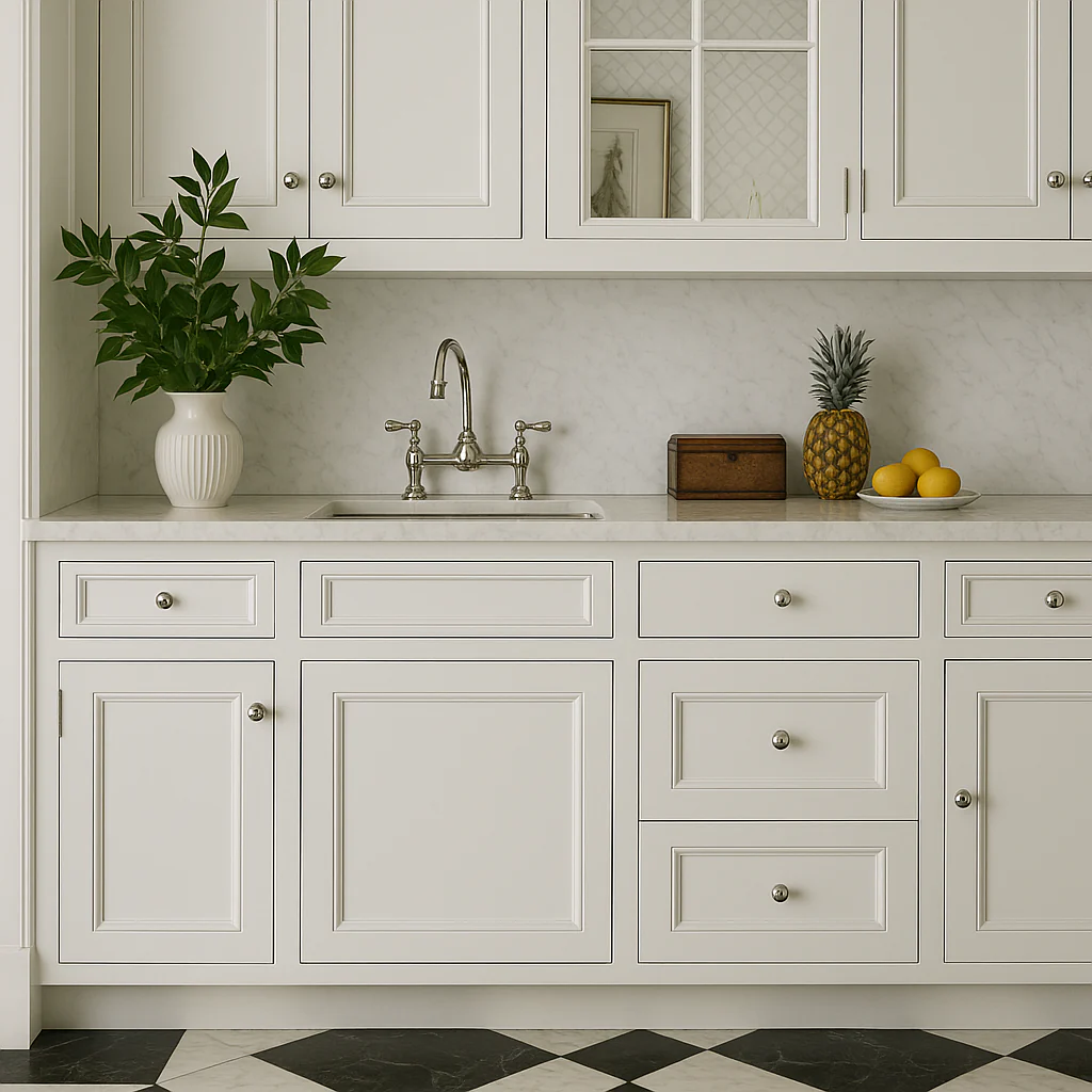 PELHAM & WHITE Keyport Shaker White Plywood Kitchen Cabinet - Tool-Free Assembly - Image 3