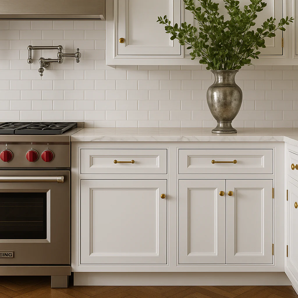 PELHAM & WHITE Keyport Shaker White Plywood Kitchen Cabinet - Tool-Free Assembly - Image 4