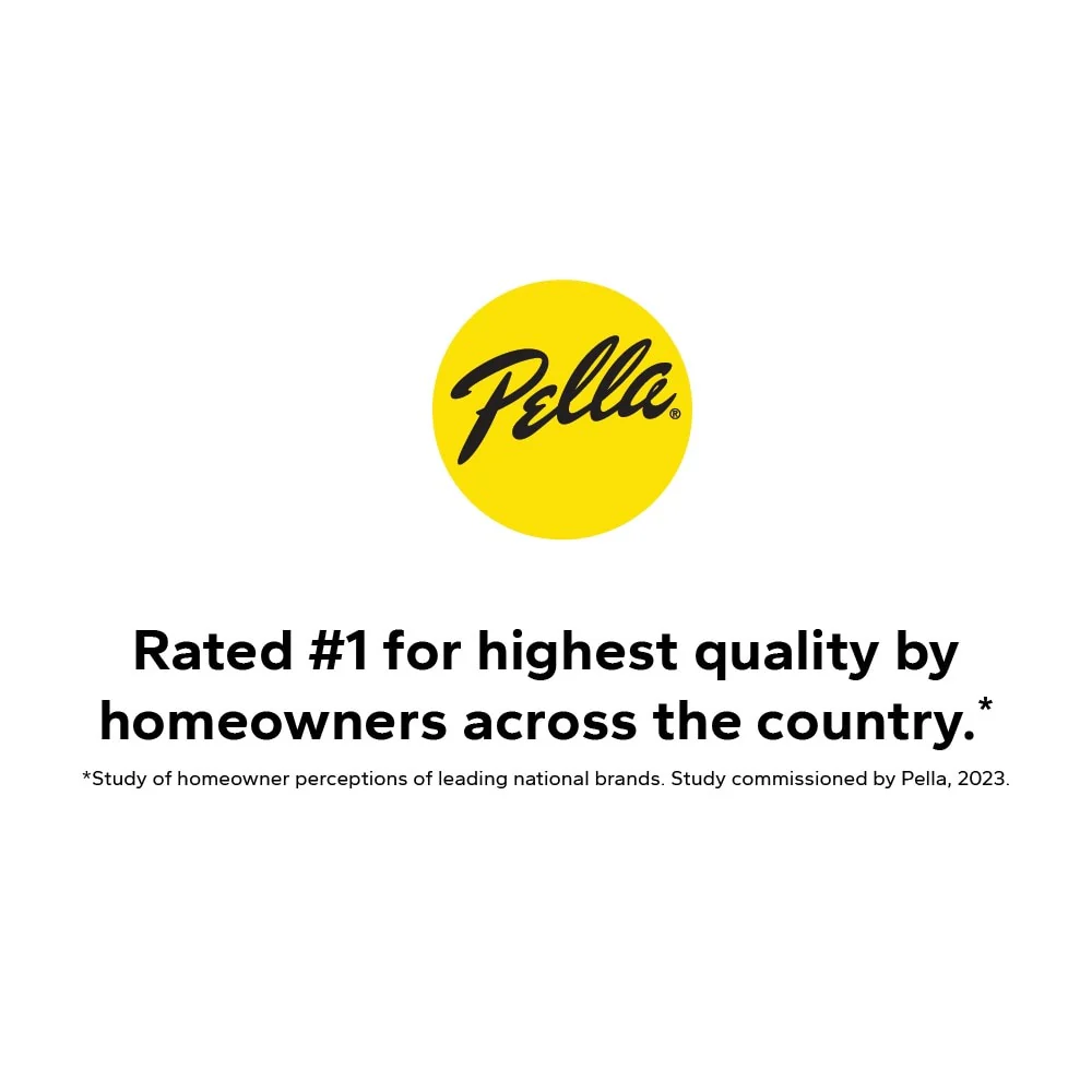 Pella 150 Series 72-in x 80-in x 4-9/16-in Jamb Low‑E Blinds-Between-the-Glass White Vinyl Right-Hand Sliding Double Patio Door - Image 7