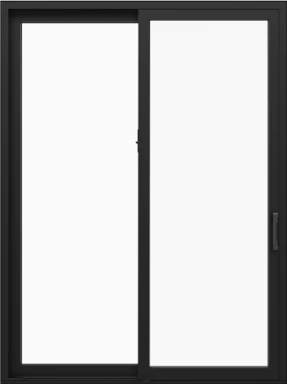 Pella Impervia Series 96-in x 80-in 4-9/16-in Low-E Argon White Fiberglass Right-Hand Sliding Double Patio Door