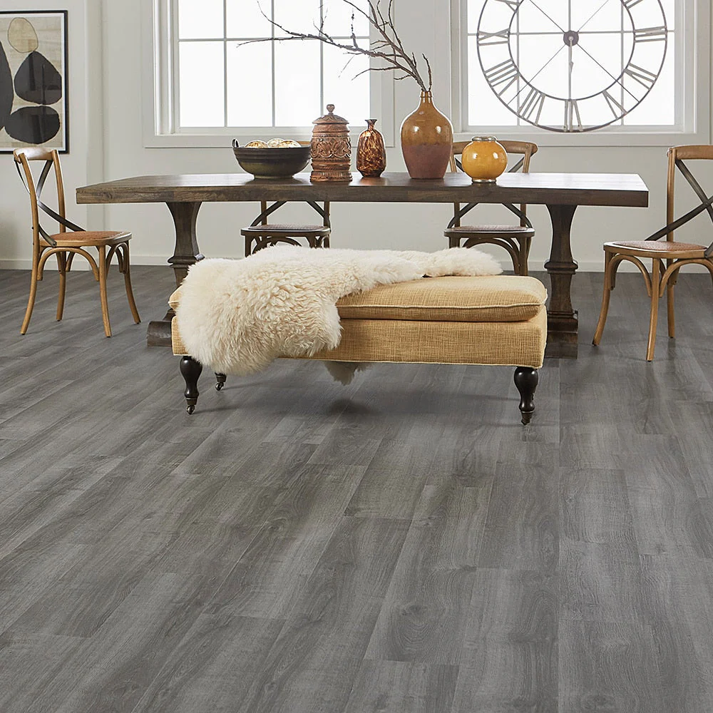 Pergo DuraCraft Castleton Gray Waterproof Luxury Vinyl Plank Sample - Image 8