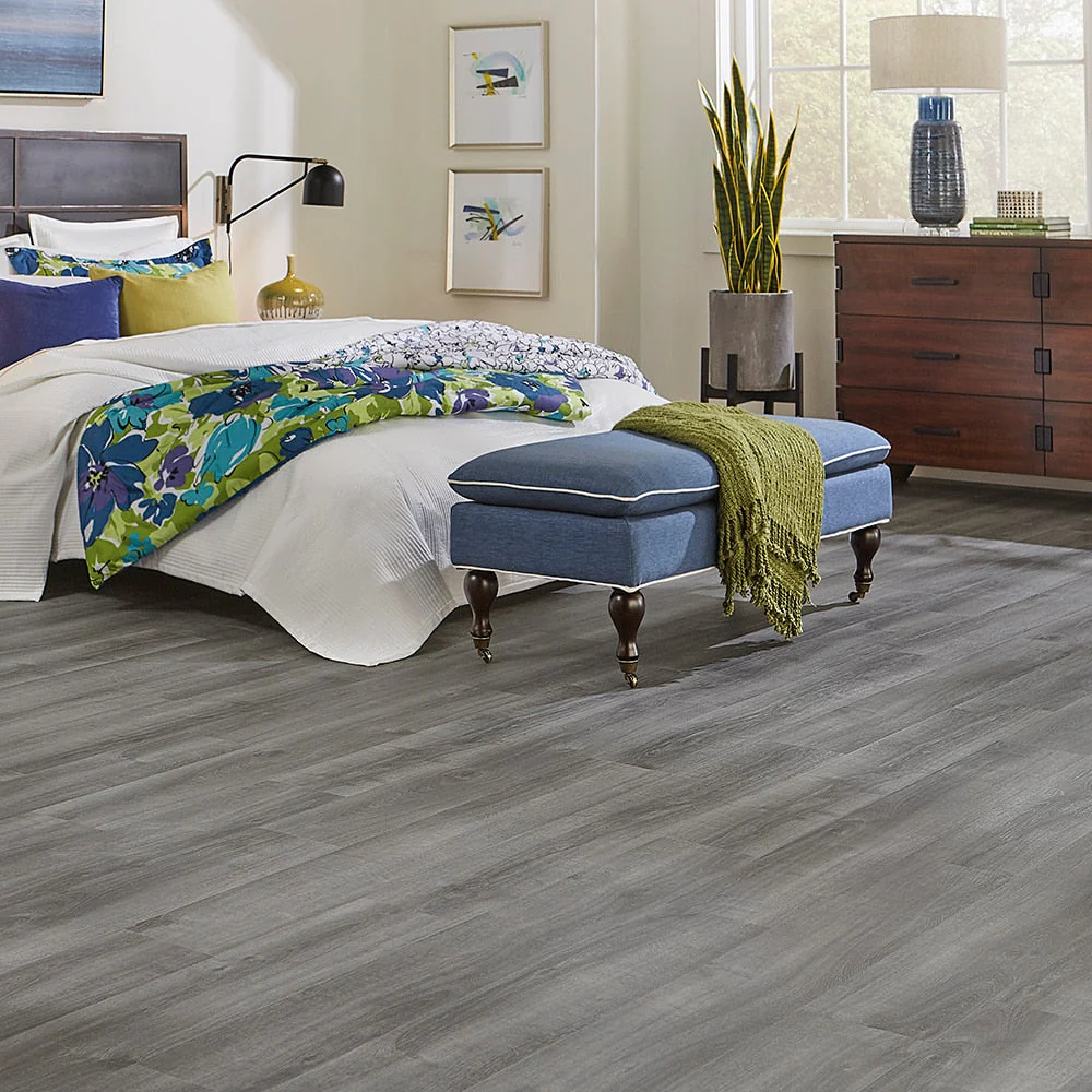 Pergo DuraCraft Castleton Gray Waterproof Luxury Vinyl Plank Sample - Image 9