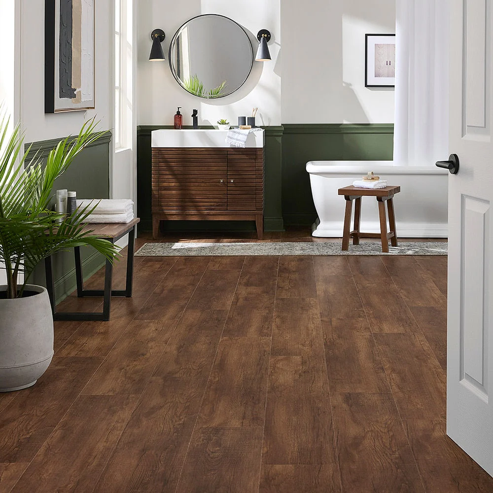 Pergo DuraCraft Marsala Oak Waterproof Luxury Vinyl Plank - Image 9