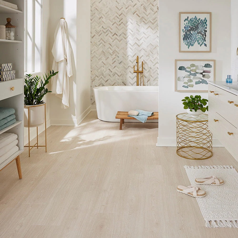 Pergo EverCraft Clearwater Oak Waterproof Hybrid Flooring, 27-sq ft - Image 10