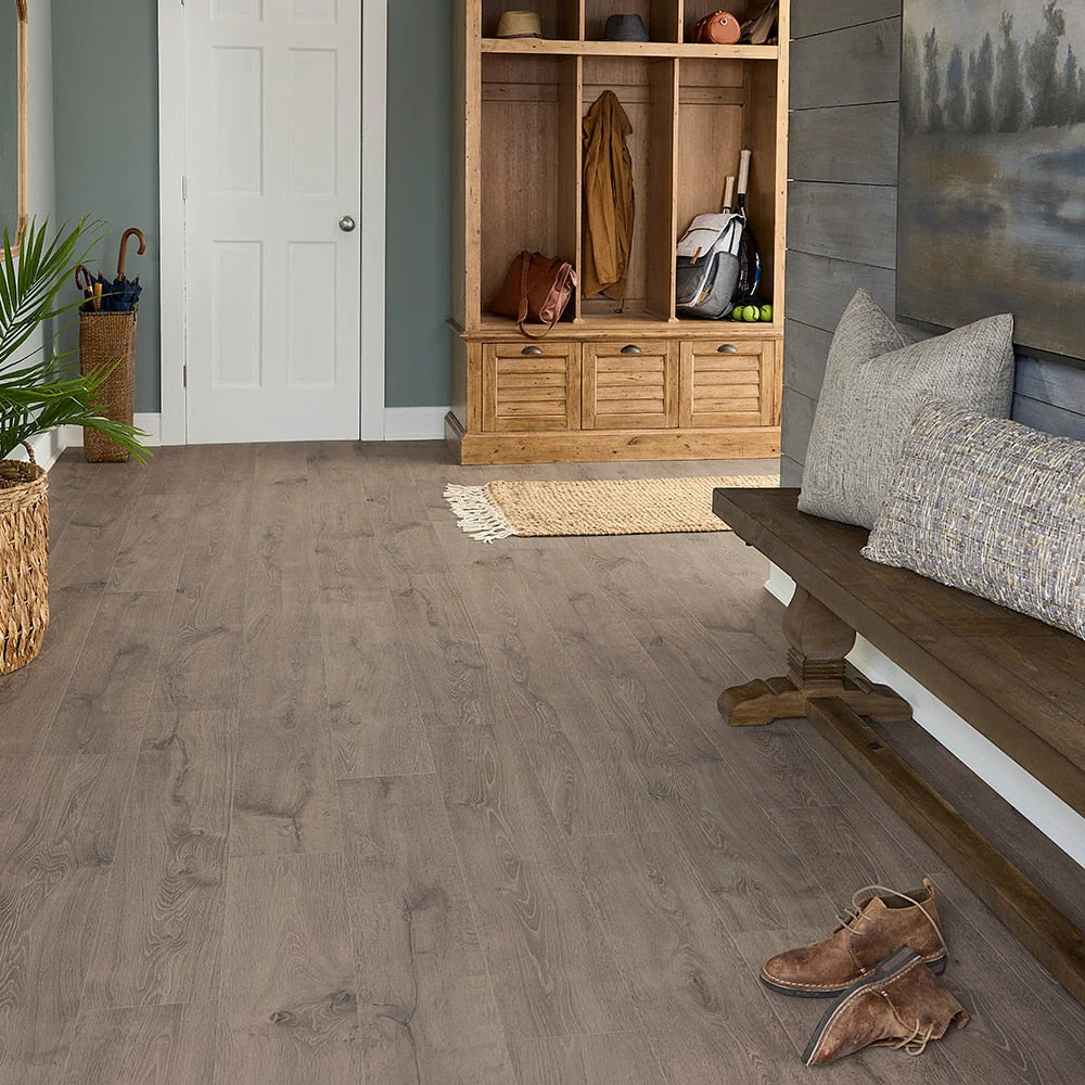 Pergo EverCraft River Ridge Oak Gray Waterproof Hybrid Resilient Flooring - Image 13