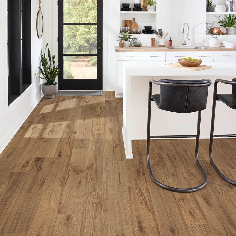 Pergo EverCraft Winding Creek Oak Brown Waterproof Hybrid Resilient Flooring 27-sq ft - Image 12