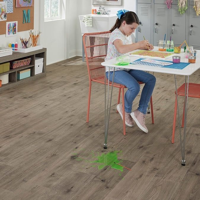 Pergo Hallfield Hickory Waterproof Laminate Flooring Sample - Image 5