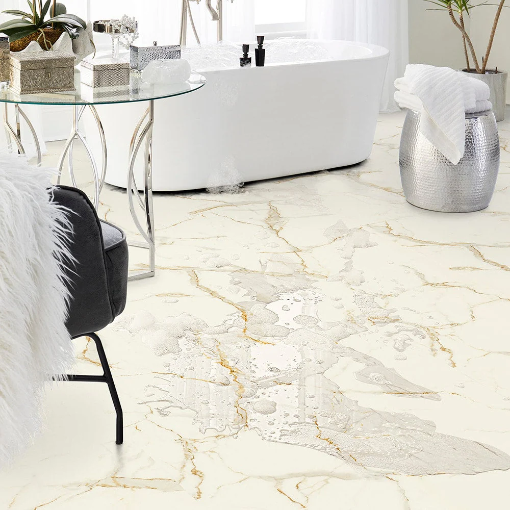 Pergo Rome Marble White Waterproof Luxury Vinyl Tile Flooring - Image 10