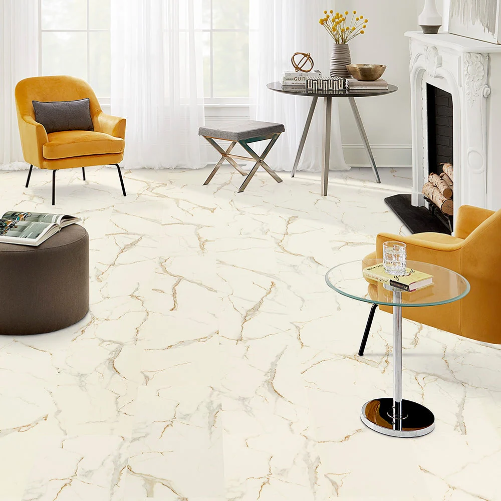 Pergo Rome Marble White Waterproof Luxury Vinyl Tile Flooring - Image 9