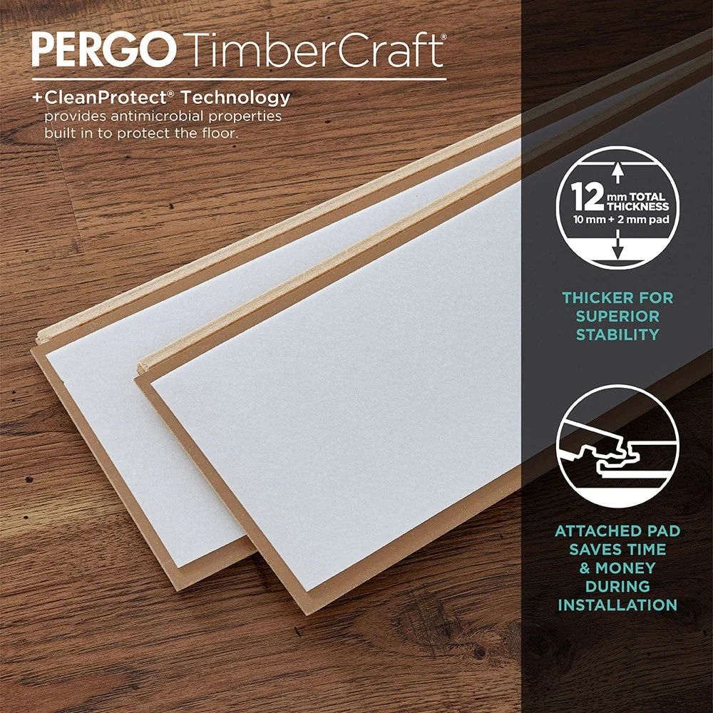 Pergo TimberCraft +WetProtect Ruxin Oak Waterproof Laminate Flooring - Image 16
