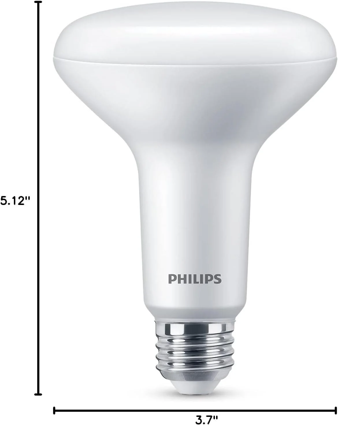 Philips 100-Watt Equivalent BR30 Dimmable LED Light Bulbs, Daylight 5000K, 1400 Lumens, 15W, E26 Base, Frosted – 4-Pack - Image 7