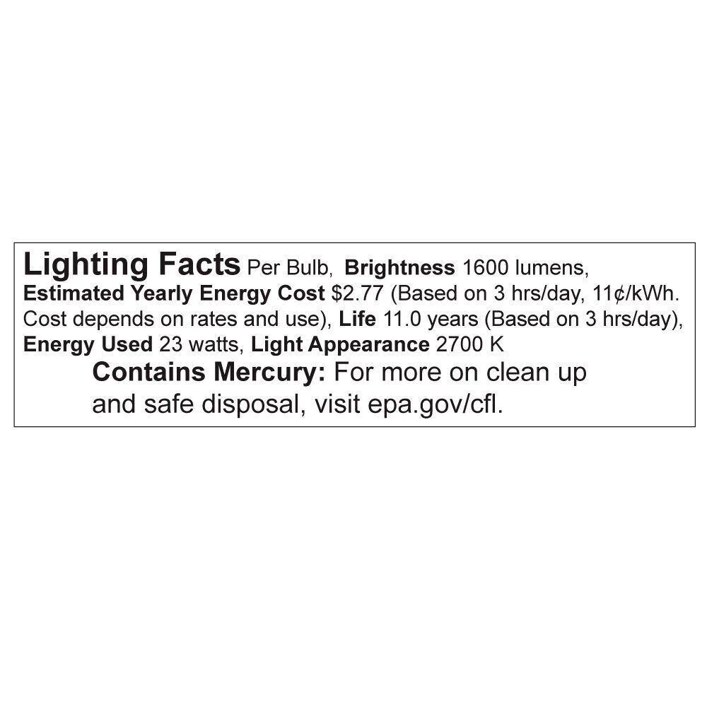 Philips 100-Watt Equivalent T2 Spiral CFL Light Bulb, Soft White 2700K, 4-Pack - Image 3