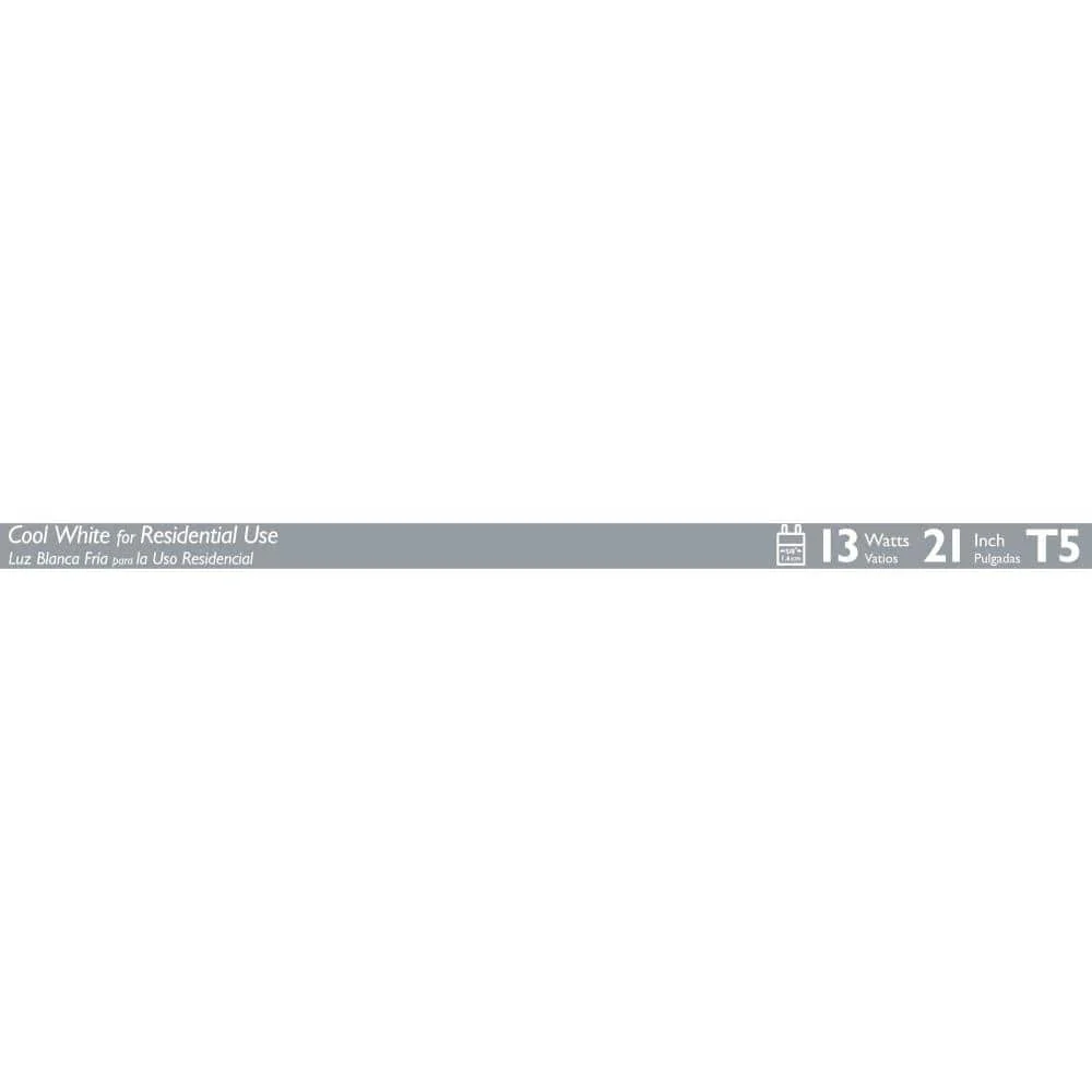 Philips 13-Watt 21 in. Linear T5 Fluorescent Tube Light Bulb, Cool White 4100K - Image 5