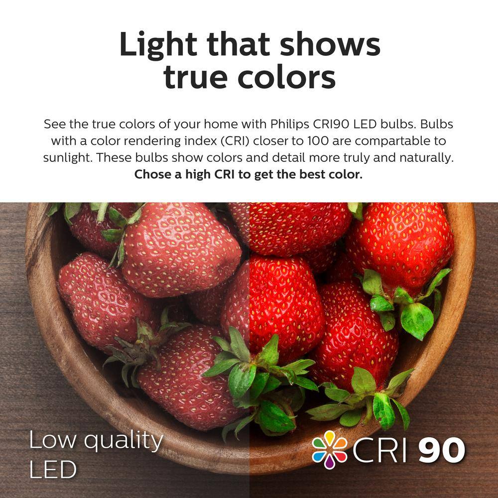 Philips 150-Watt Equivalent BR40 Dimmable LED Light Bulb with Warm Glow, Soft White 2700K (1 Bulb) - Image 2