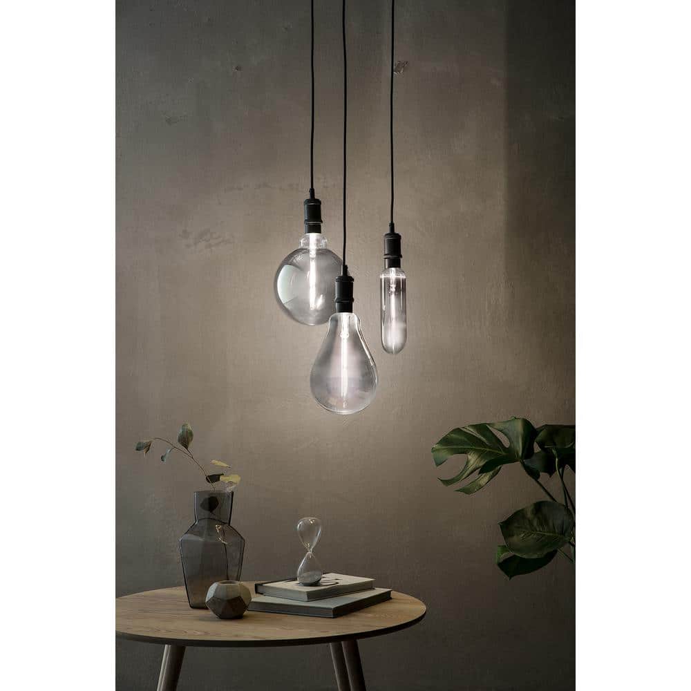 Philips 25-Watt Equivalent A50 Dimmable Modern Glass Edison LED Large Light Bulb, Cool White 4000K (2-Pack) - Image 2