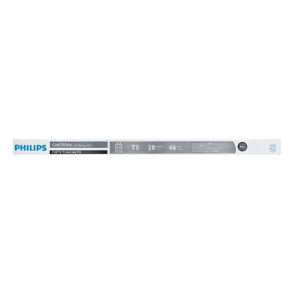 Philips 28-Watt 4 ft. T5 Linear Fluorescent ALTO Tube Light Bulb, Cool White (F28T5/841) - Image 3