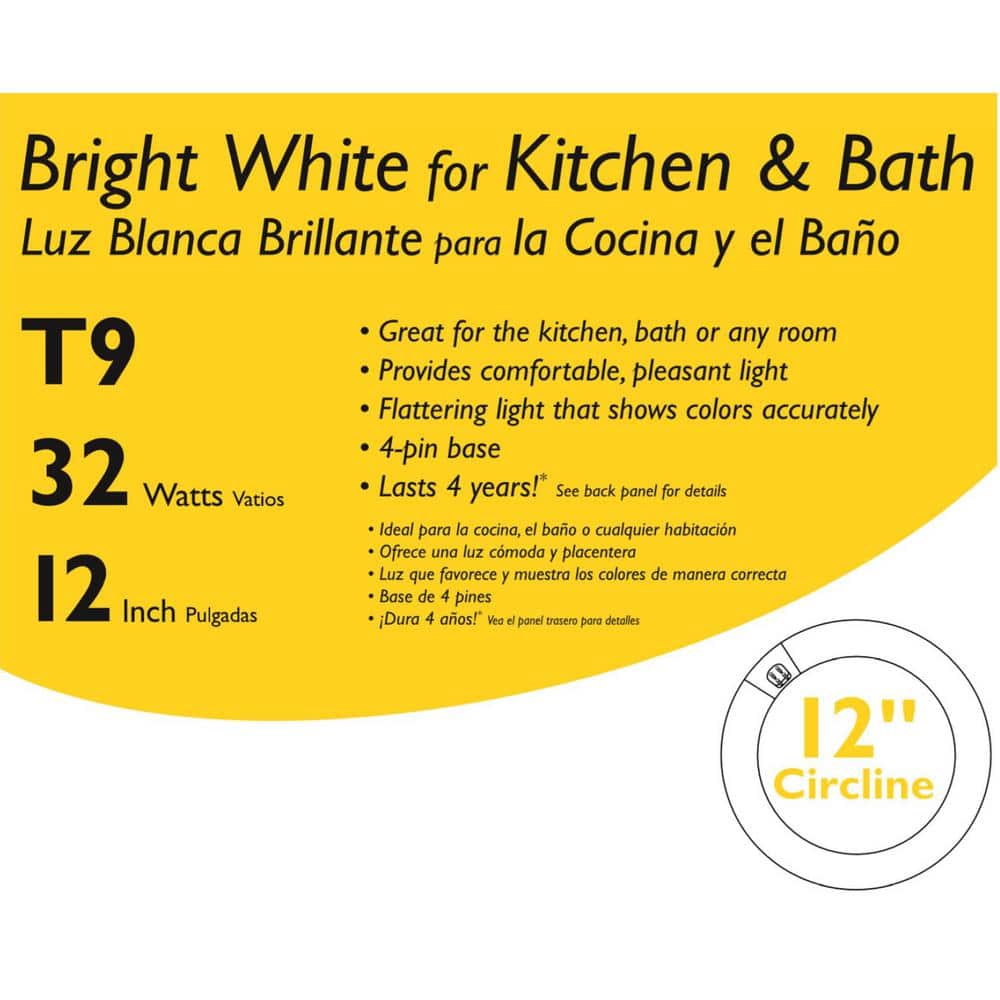 Philips 32-Watt 12 in. Linear T9 Circline Fluorescent Tube Light Bulb, Bright White 3000K - Image 2