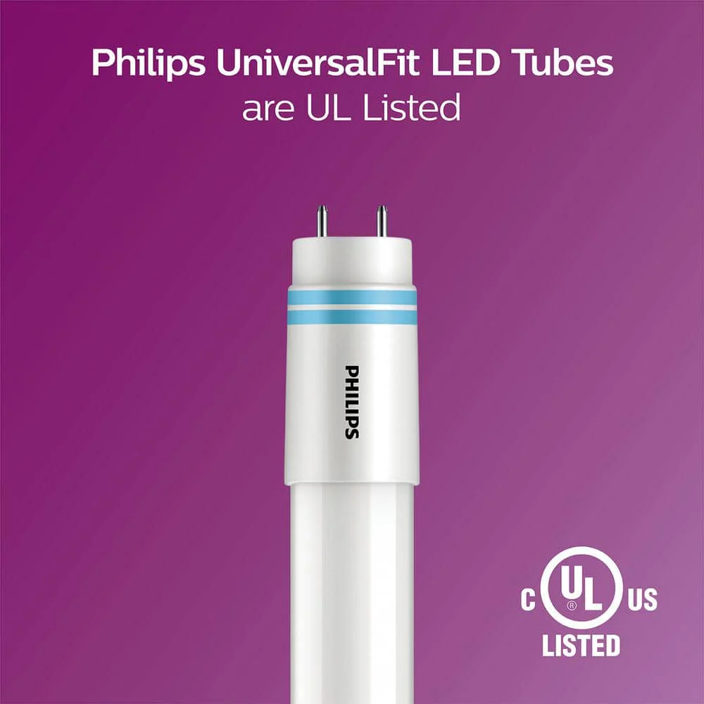 Philips 32‑Watt Equivalent 4 ft. T12 Type A Universal Fit LED Tube Light Bulbs, Daylight 5000K (30‑Pack) - Image 5
