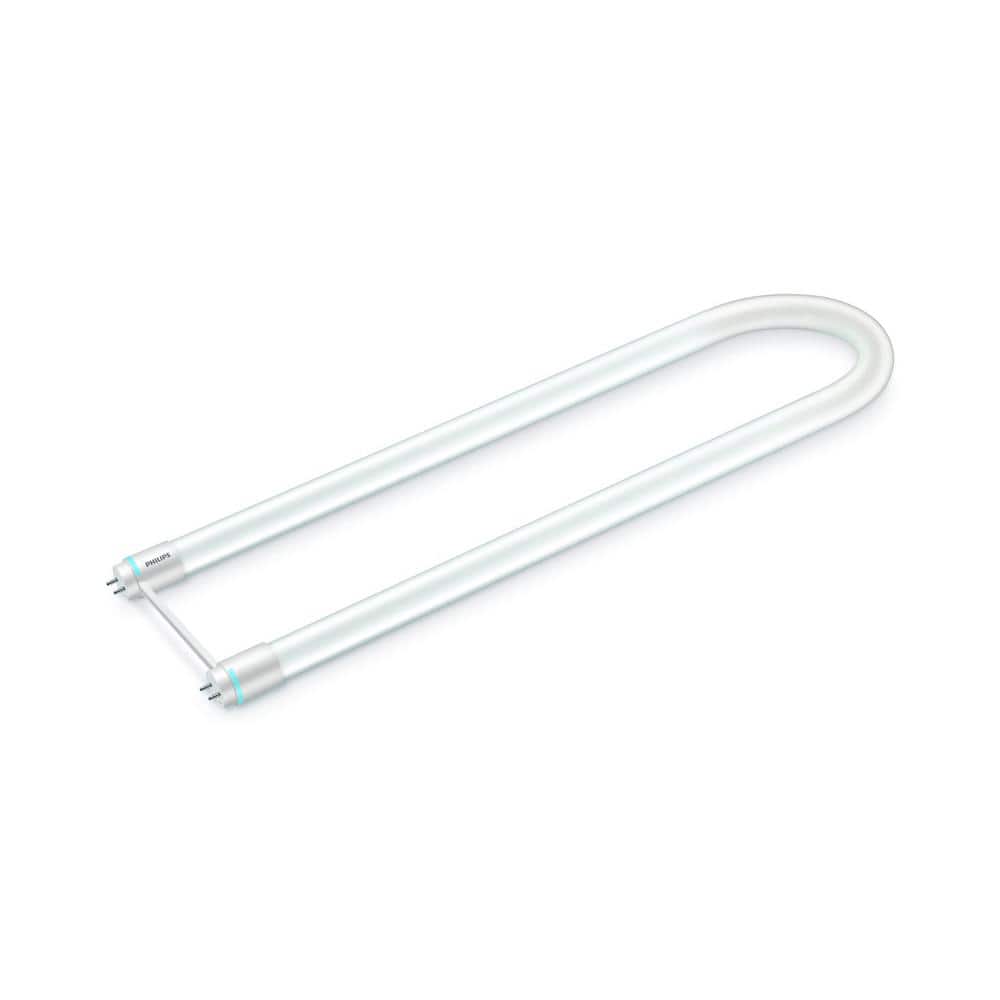 Philips 32-Watt Equivalent Linear T8 U-Bend InstantFit LED Tube Light Bulb, Bright White 3000K (1 Bulb)