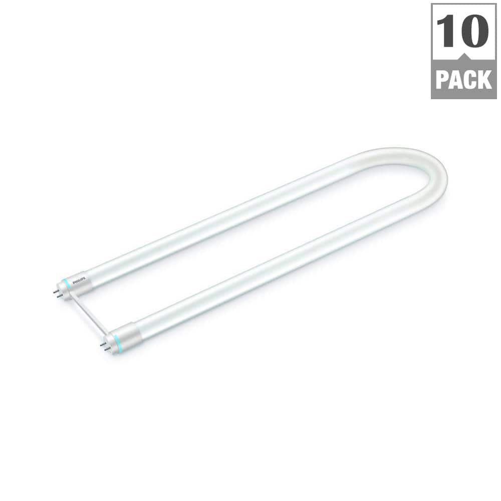 Philips 32-Watt Equivalent Linear T8 U-Bend InstantFit LED Tube Light Bulb, Daylight 5000K (10-Pack) - Image 3