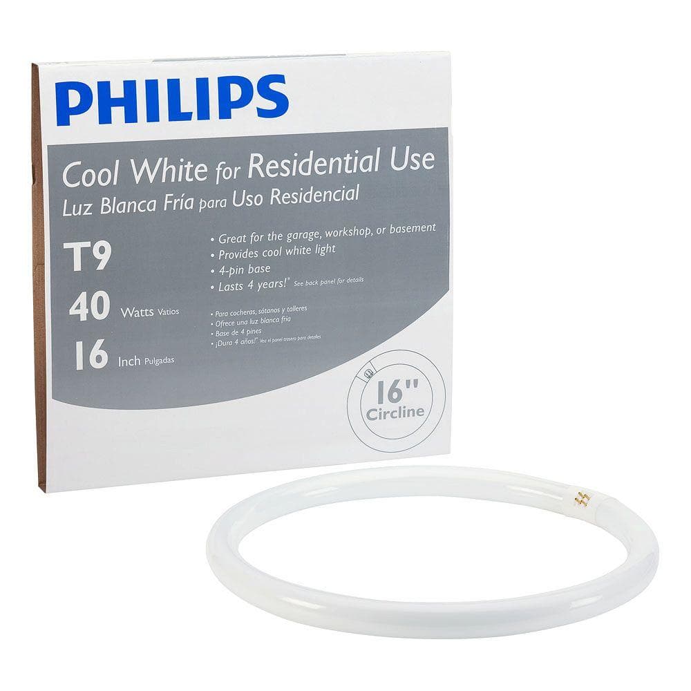 Philips 40-Watt 16 in. Circline T9 Fluorescent Tube Light Bulb, Cool White 4100K (1-Bulb) - Image 3