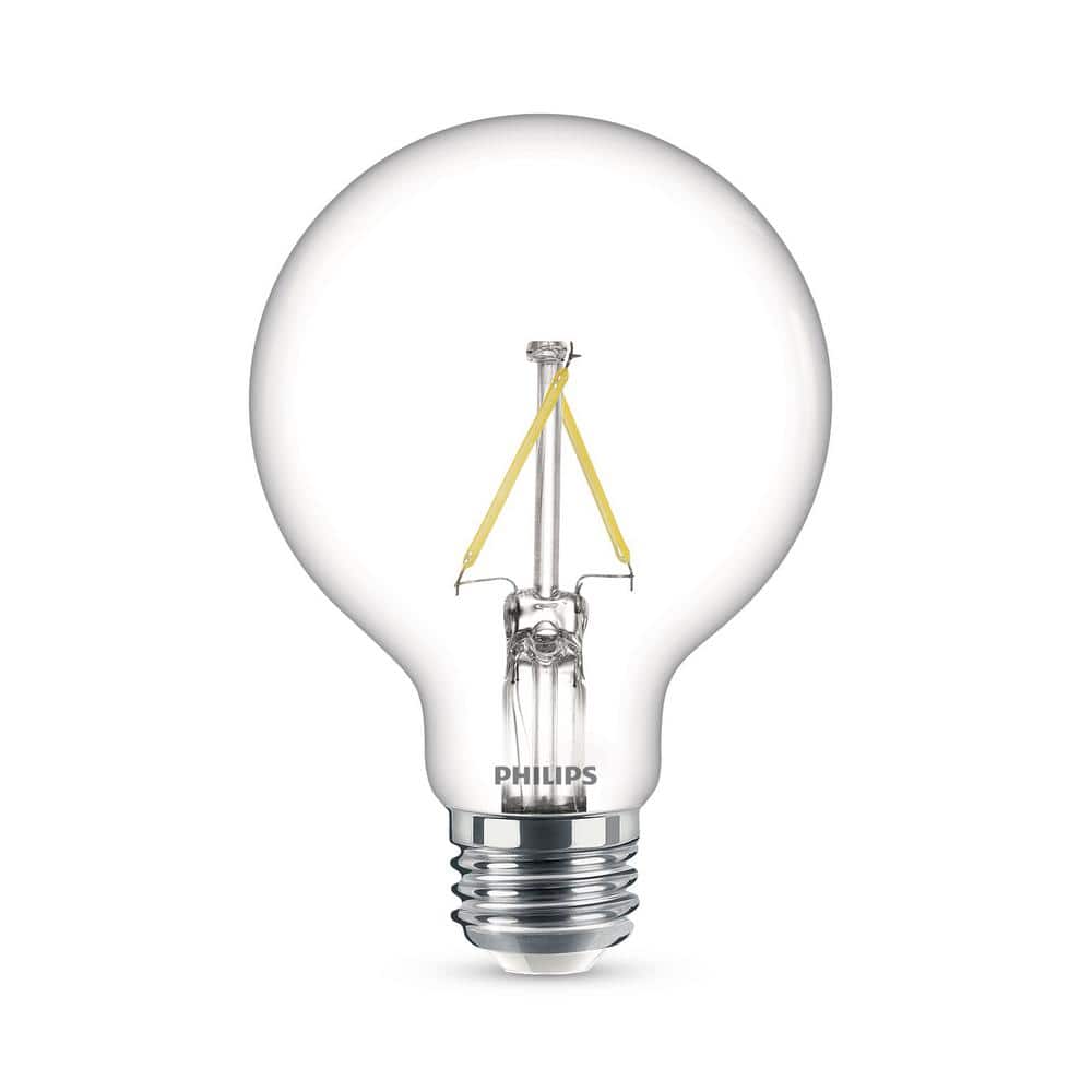 Philips 40-Watt Equivalent Daylight G25 Dimmable LED Light Bulb (2-Pack) - Image 5