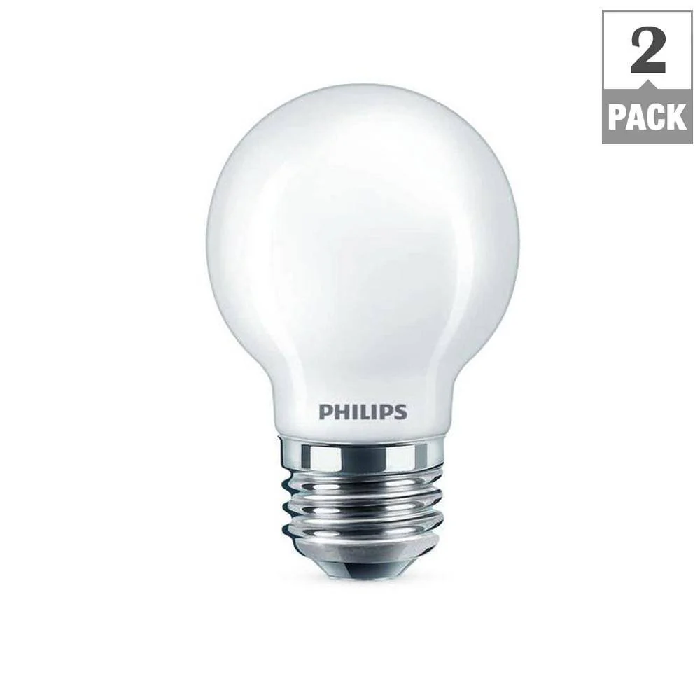 Philips 40-Watt Equivalent G16.5 LED Light Bulb Soft White Globe (2-Pack) - Image 7