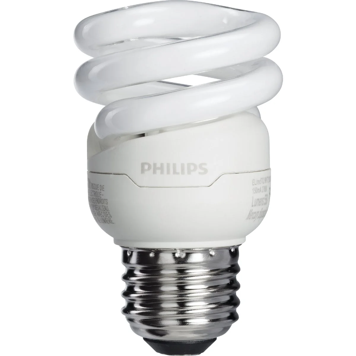 Philips 40-Watt Equivalent Spiral CFL Light Bulb, Soft White, Medium Base, 4-Pack - Image 3