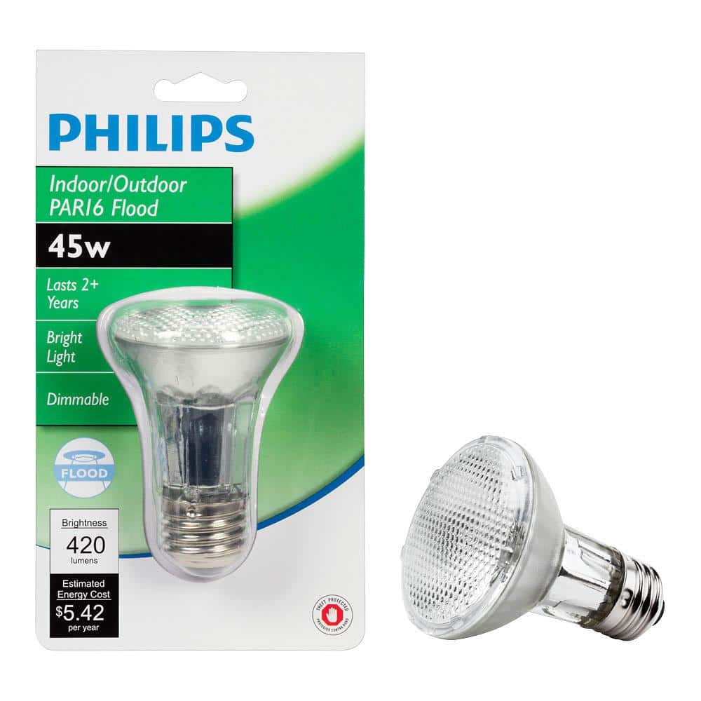 Philips 45-Watt Equivalent PAR16 Halogen Dimmable Flood Light Bulb, Medium E26 Base, 420 Lumens - Image 4