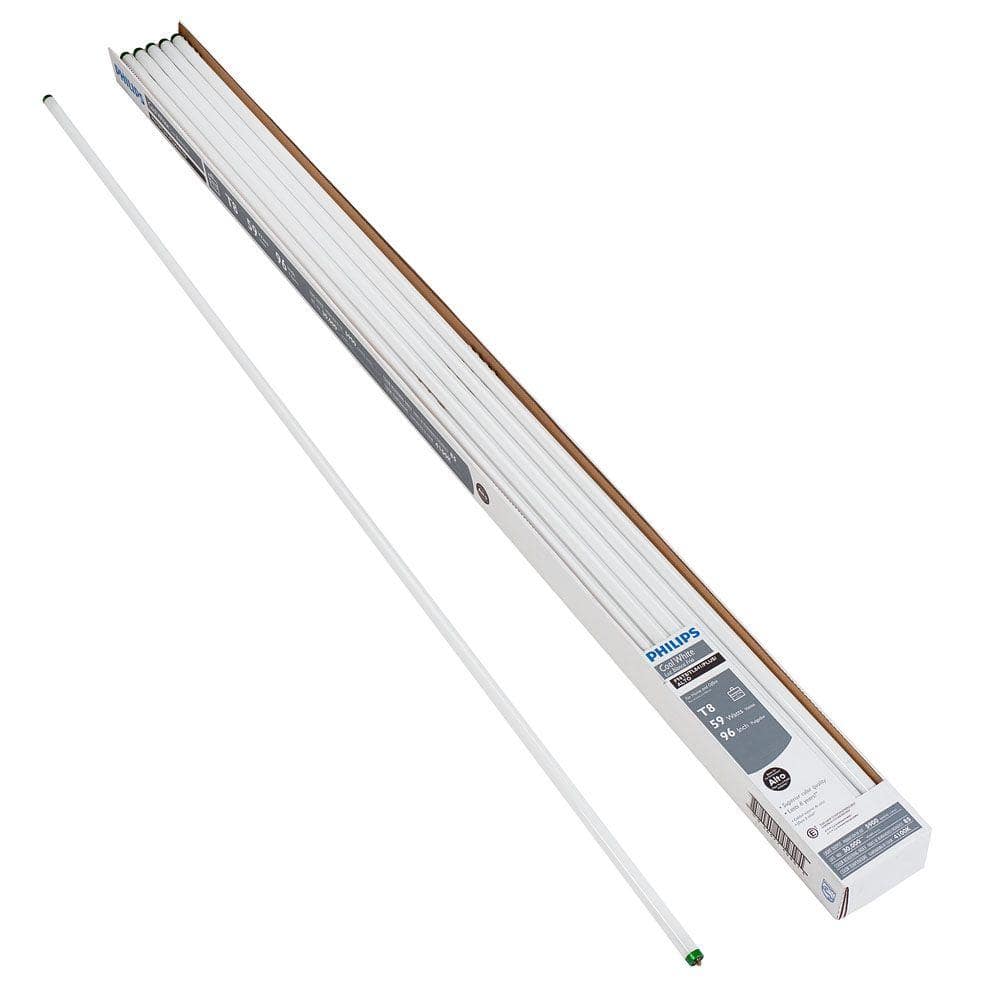 Philips 59-Watt 8 ft. Alto T8 Fluorescent Tube Light Bulb, Cool White (4100K) - Image 3