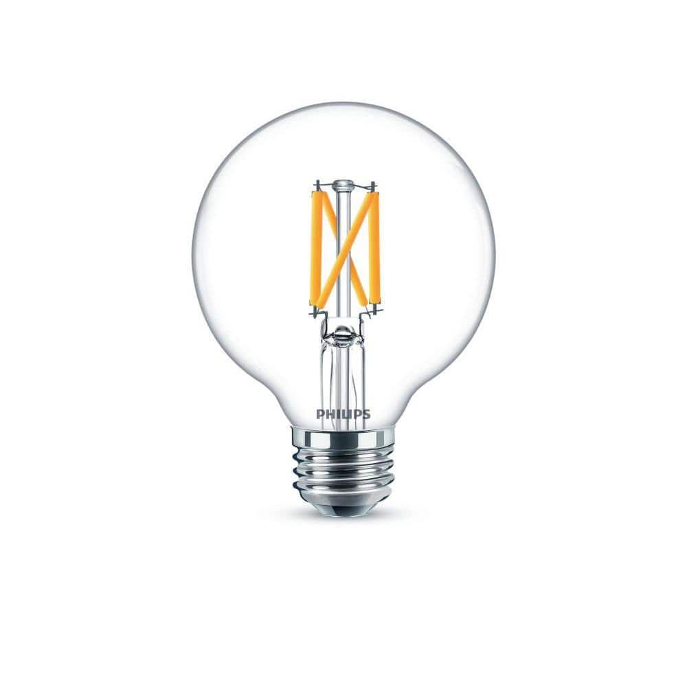 Philips 60-Watt Equivalent G25 Dimmable Daylight LED Light Bulb (2-Pack)