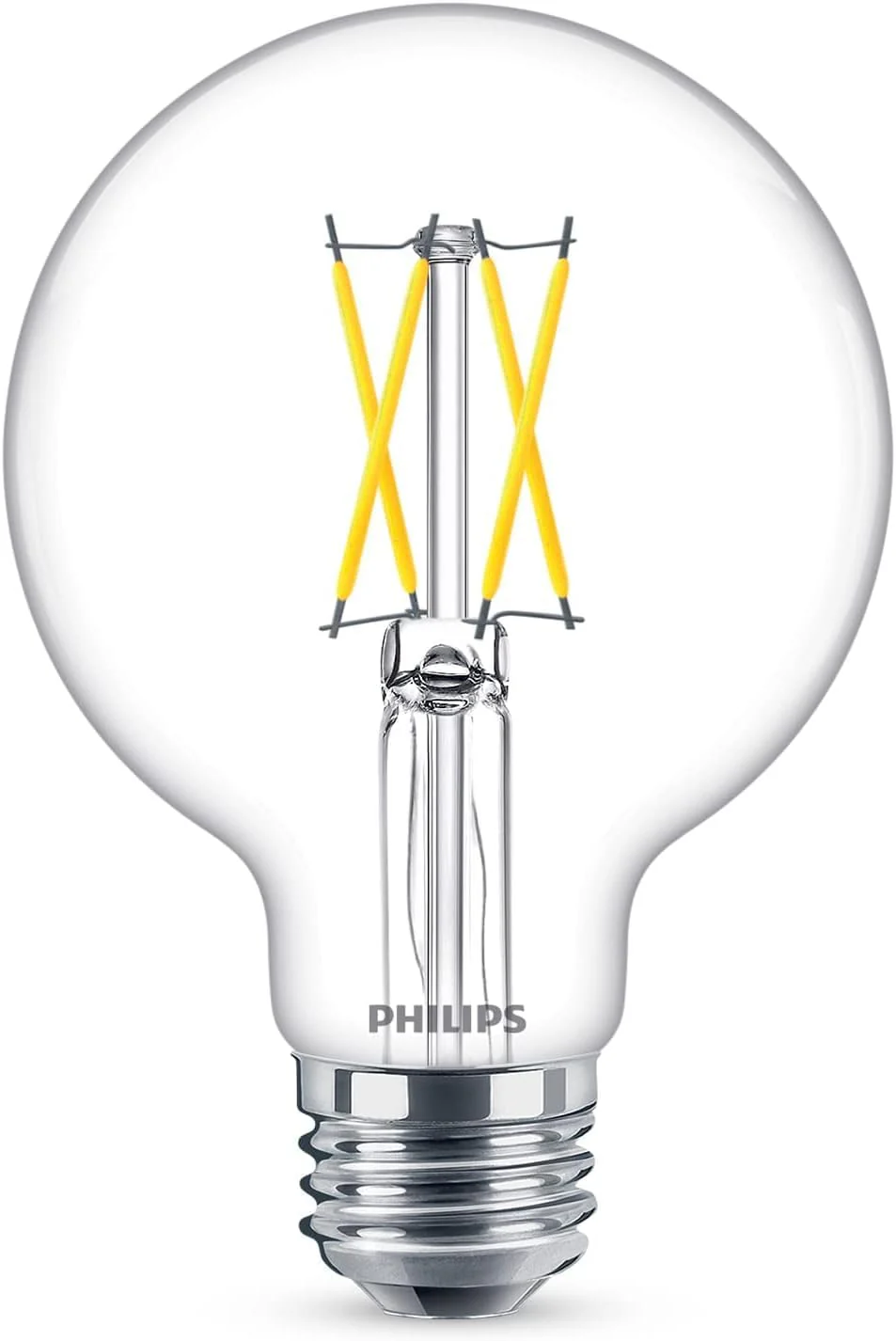 Philips 60-Watt Equivalent G25 Dimmable LED Light Bulb, Frosted Daylight, 500 Lumens, CRI 95 (8-Pack) - Image 3