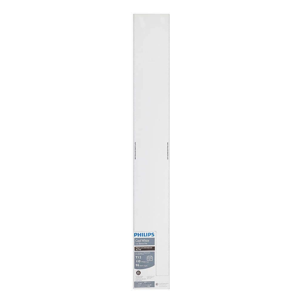 Philips 8 ft. 110-Watt T12 Cool White 4100K High Output Linear Fluorescent Tube Light Bulb (2-Pack) - Image 4