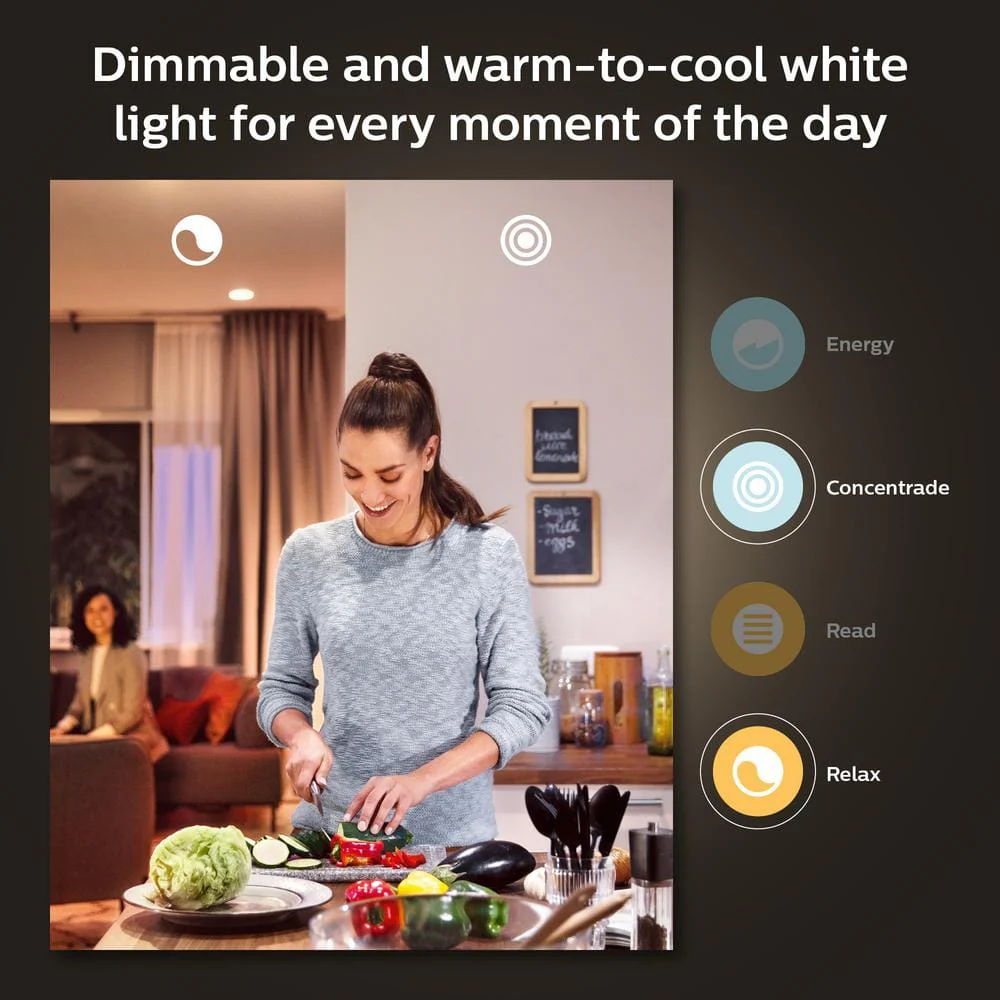 Philips Hue White A19 LED 60-Watt Equivalent Dimmable Smart Wireless Light Bulb with Bluetooth - Image 5