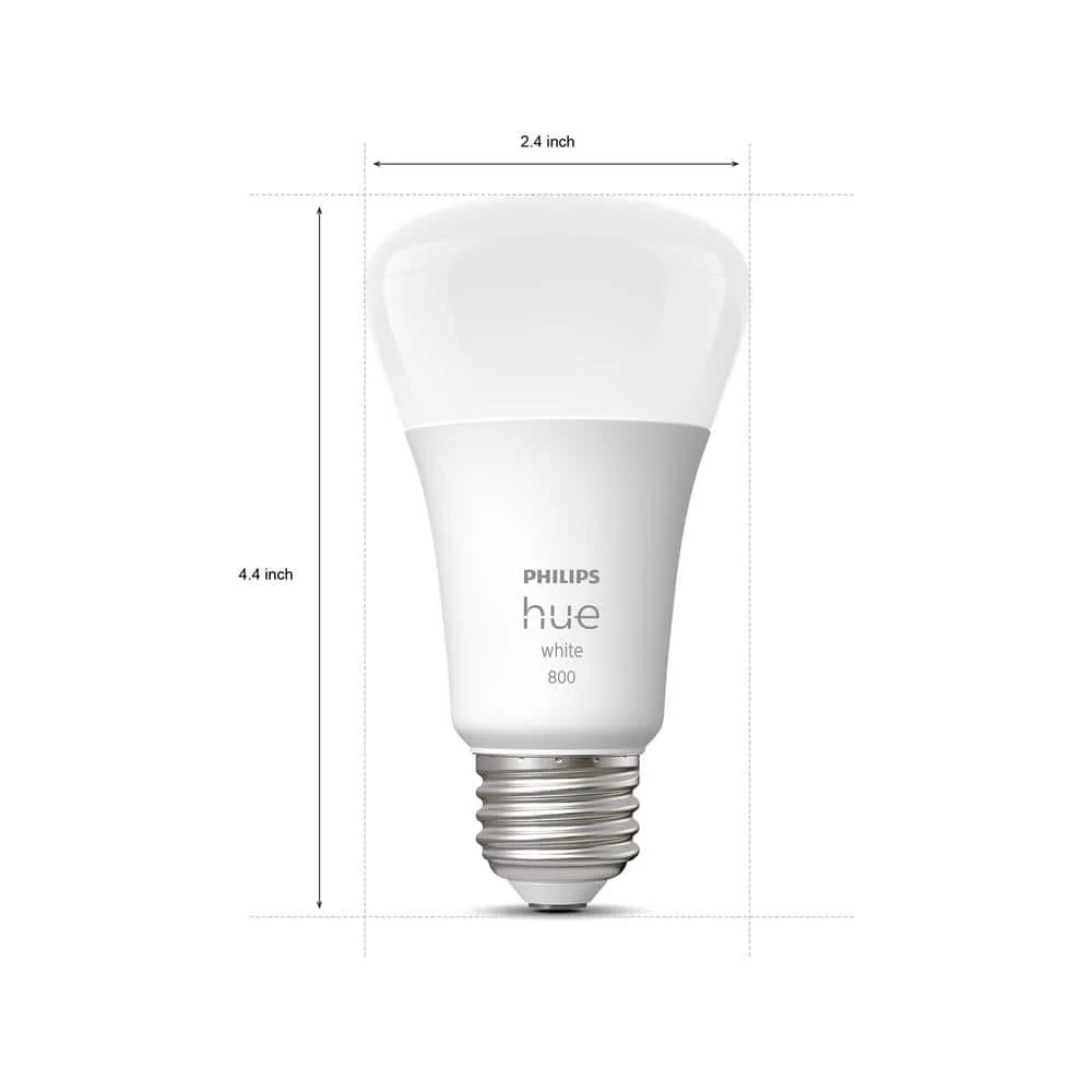 Philips Hue White A19 LED 60W Equivalent Dimmable Smart Wireless Light Bulb (2 Pack) - Image 8