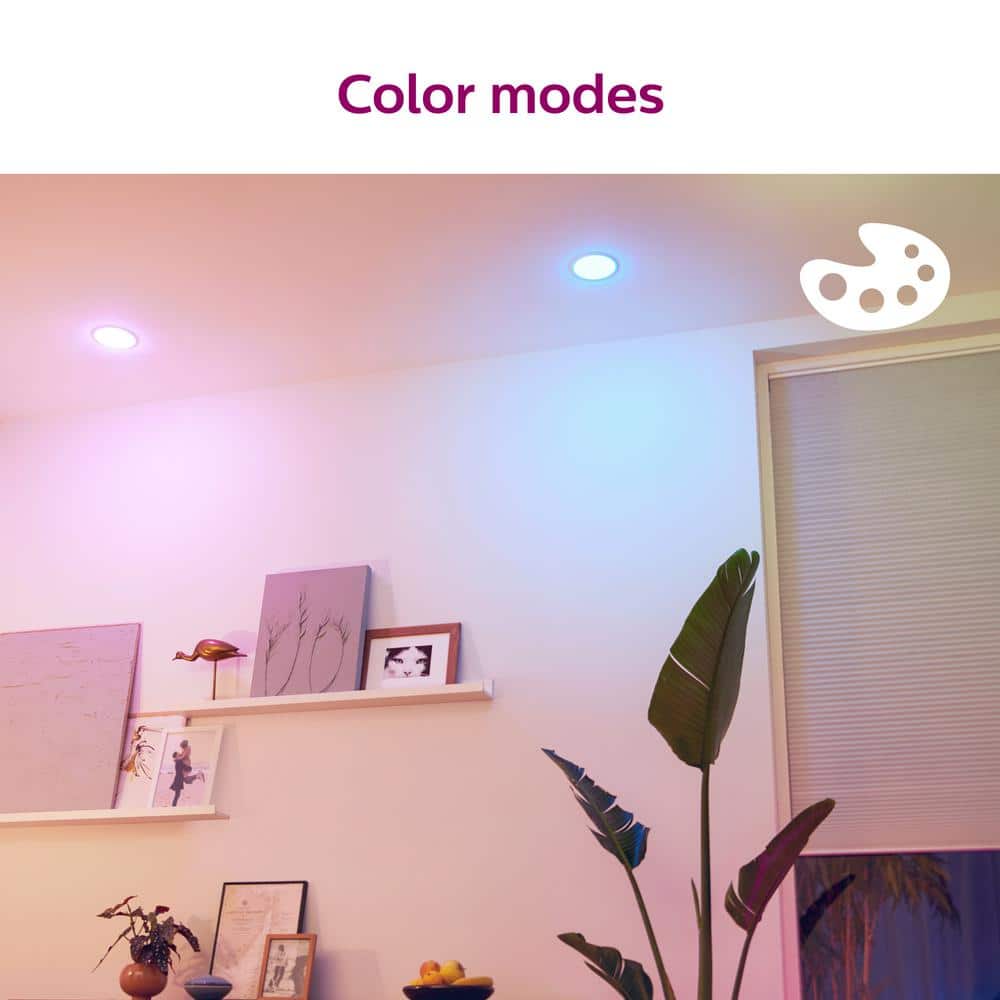 Philips Soft White A19 LED 60-Watt Equivalent Dimmable Smart Wi‑Fi WiZ Connected Light Bulbs (4‑Pack) - Image 5