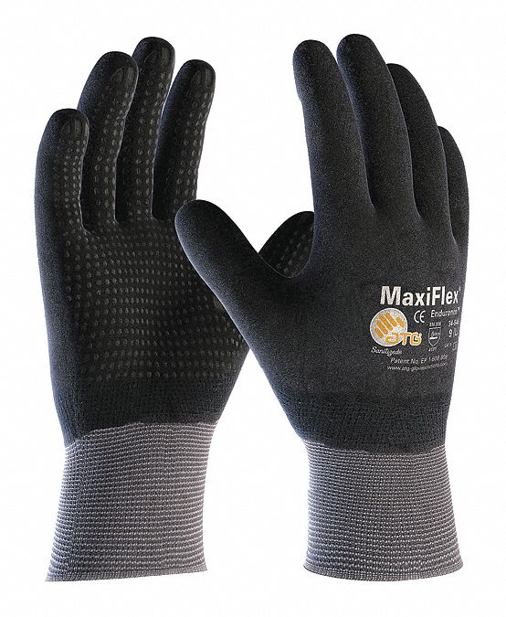 PIP MaxiFlex Endurance Foam Nitrile Coated Gloves, Dotted Palm, 12 Pack