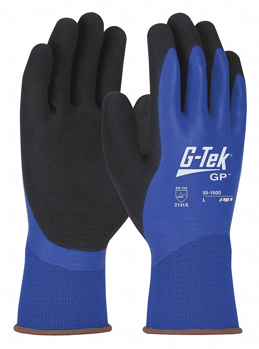 PIP G-Tek GP Double Dipped Foam Latex Coated Gloves - M (8)