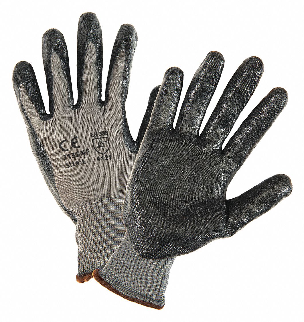 PIP PosiGrip Foam Nitrile Coated Gloves, ANSI Level 3 Abrasion, 12 Pack
