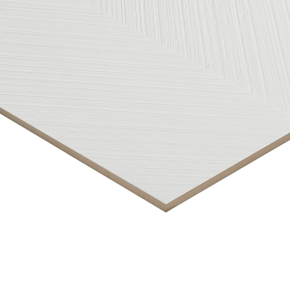 Plaster Arrow White 18x48 Textured Matte Ceramic Tile - Lux Tile - Image 3