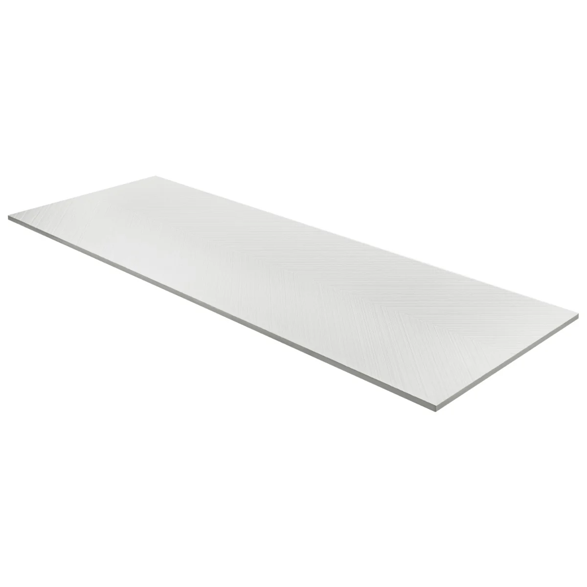 Plaster Arrow White 18x48 Textured Matte Ceramic Tile - Lux Tile - Image 4