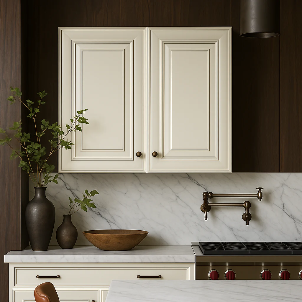 Plywell Antique White Double Door Wall Cabinet - 36x36x12 in. - Image 2