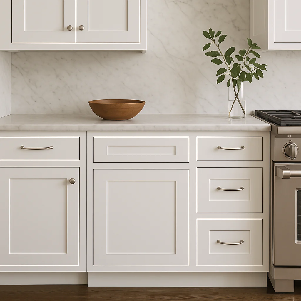 Plywell Ready to Assemble Shaker Base Cabinet with 1 Door and 1 Drawer in White - Image 4
