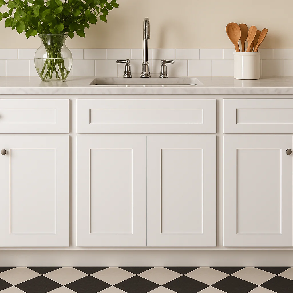 Plywell Ready to Assemble Shaker Base Cabinet with 2-Door and 1 Drawer in White - Image 3