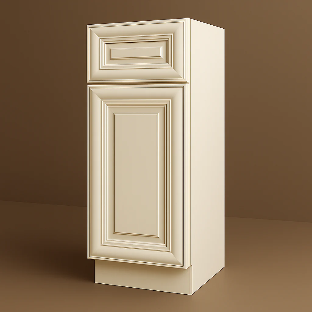 Plywell Shaker Base Cabinet with 1 Door and 1 Drawer in Antique White