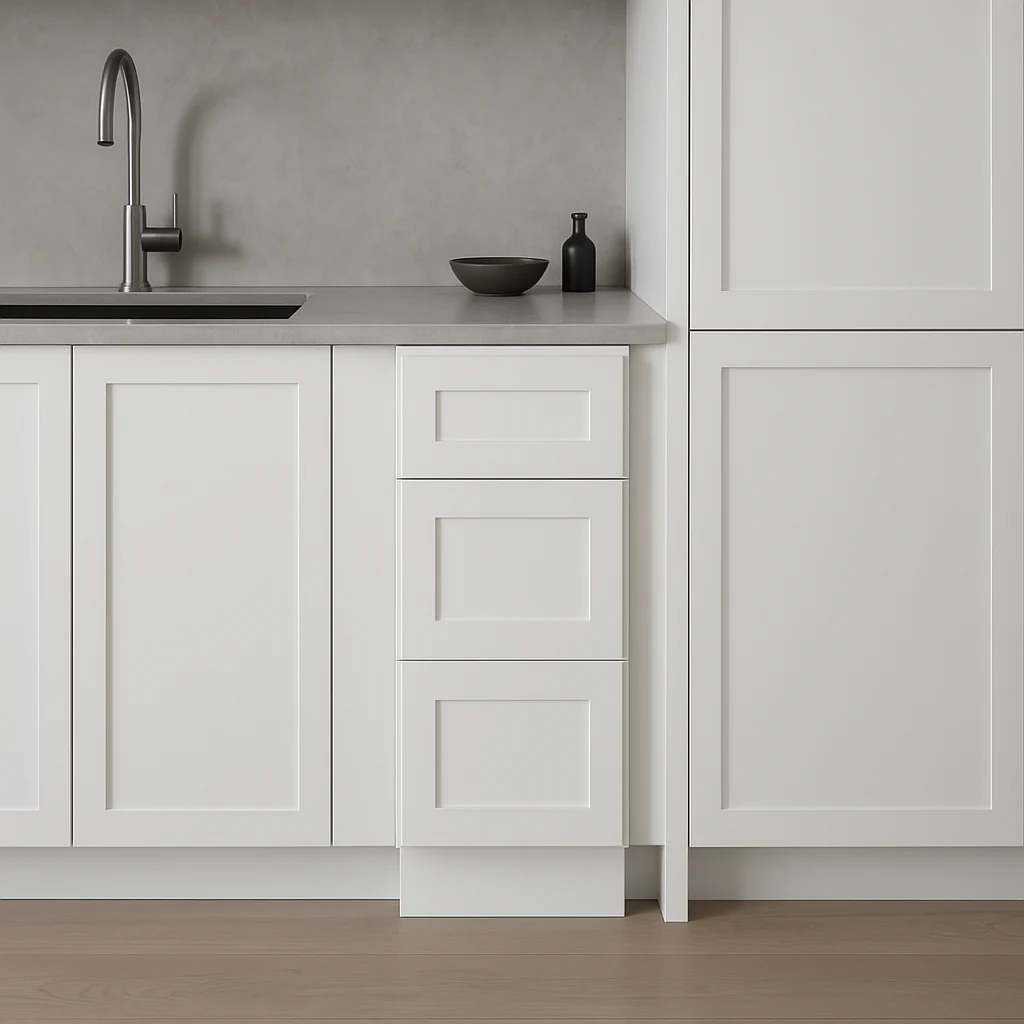 Plywell Shaker Base Cabinet with Drawers - Ready to Assemble - Image 3