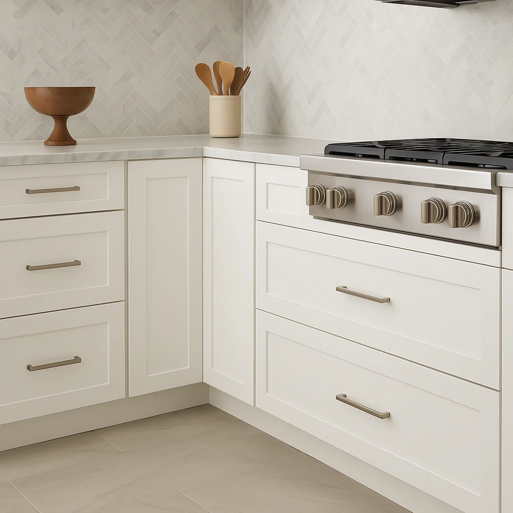 Plywell Shaker Base Lazy Susan Cabinet, Ready to Assemble, 36x34.5x24 in, White - Image 3
