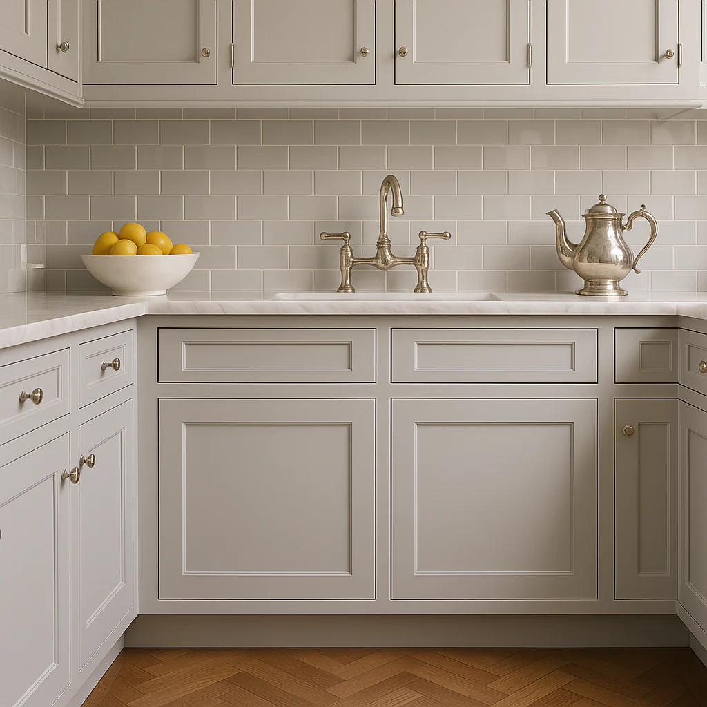 Plywell Shaker Sink Base Cabinet, Gray, Ready to Assemble - Image 3