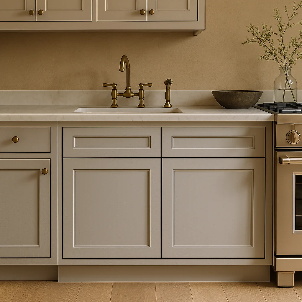 Plywell Shaker Sink Base Cabinet, Gray, Ready to Assemble - Image 8