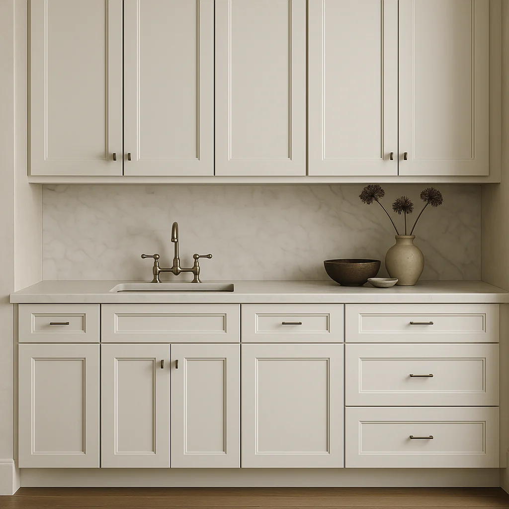 Plywell Shaker Sink Base Cabinet, Ready to Assemble, White - Image 3